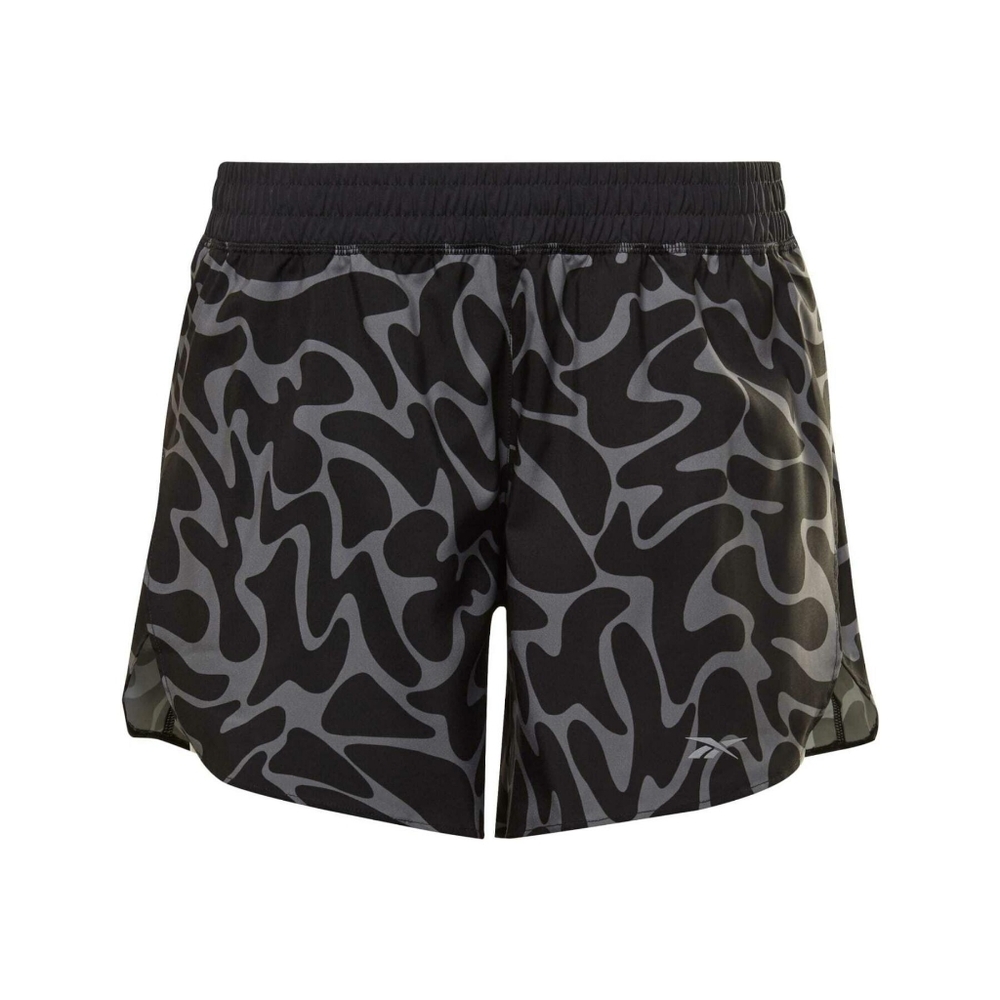 Reebok Printed Athletic Training Workout Running Gray Shorts Women's Size Large